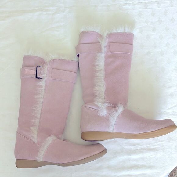 Karen Millen Boots suede and leather moccasin style size eu 37/6 - Picture 1 of 7